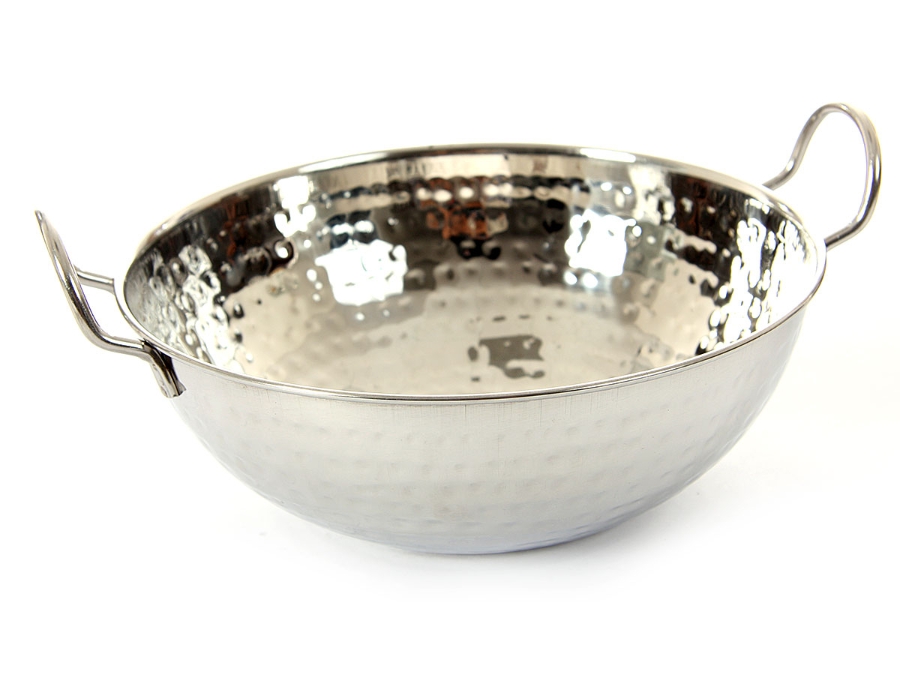 Stainless Steel Balti Dish - Hammered