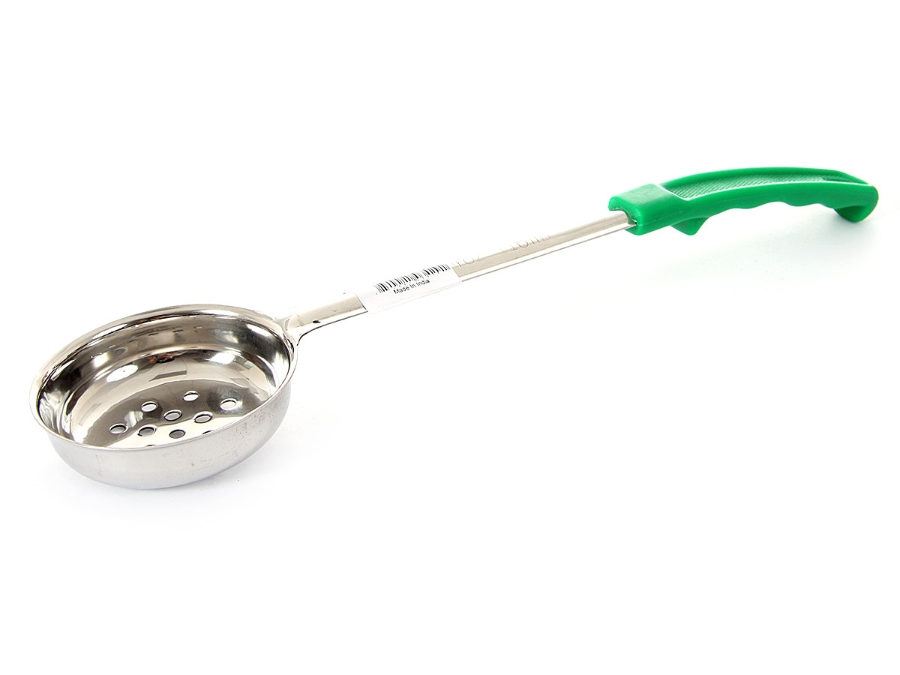 Food Portioner Perforated Green Handle