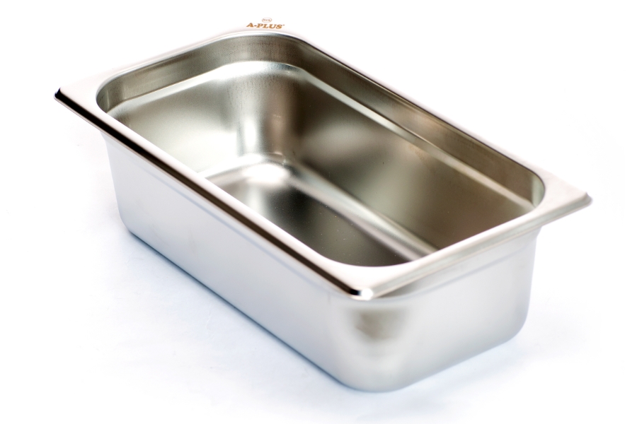 1/3 Size 4 inch Deep Anti-Jam 24 Gauge Steam Table Pan