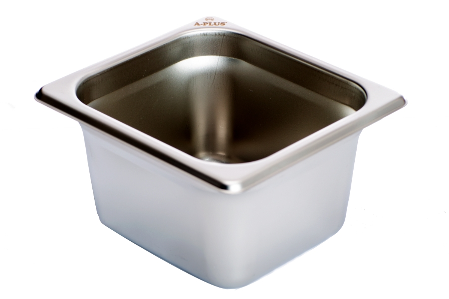 1/6 Size 4 inch Deep Anti-Jam 24 Gauge Steam Table Pan