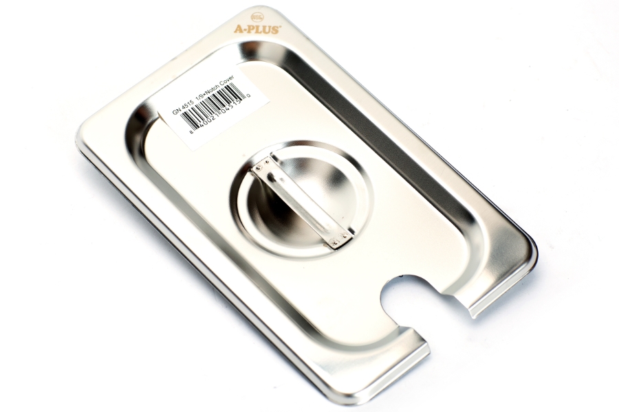 1/9 Size 25 Gauge Steam Table Pan Food Pan Cover with Notch