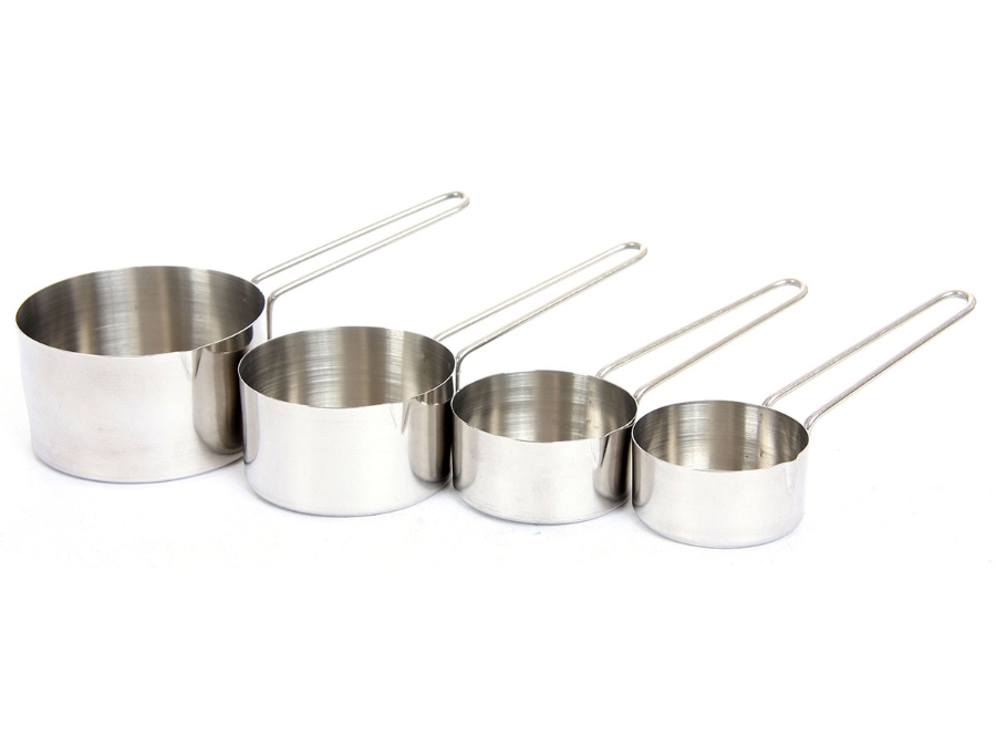 Professional 4 Piece Stainless Steel Measuring Cup Set