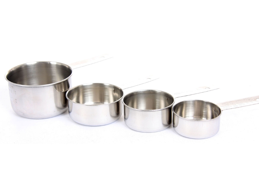 Professional 4-Piece Stainless Steel Measuring Cup Set