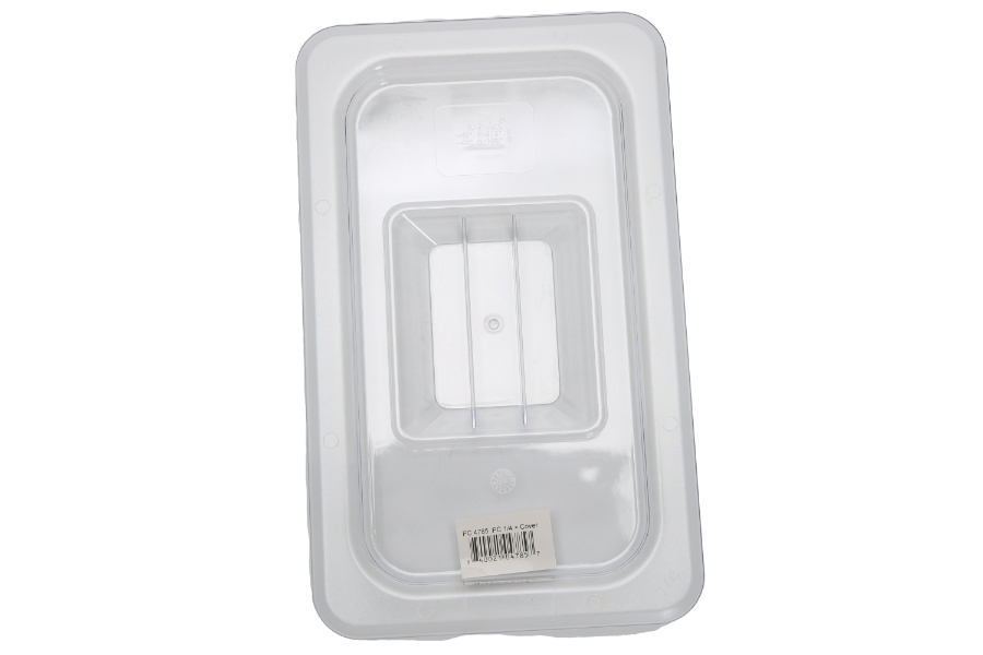Polycarbonate 1/4 size food pan soldi cover