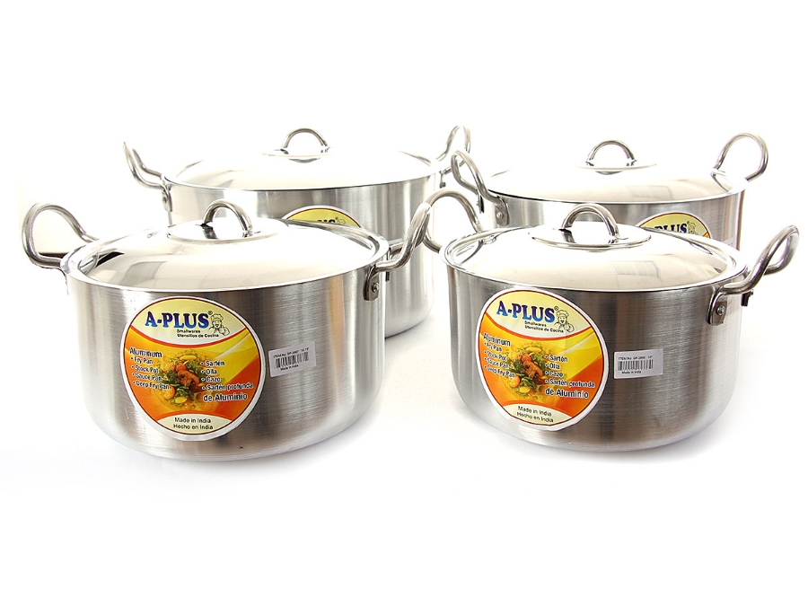Aluminum Stock Pot 4 Pcs Set