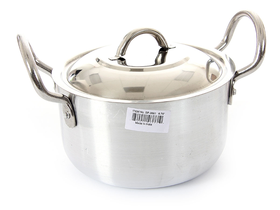 Aluminum Stock Pot with Stainless Steel Lid
