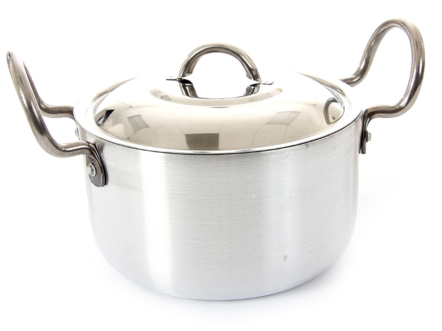 Aluminum Stock Pot with Stainless Steel Lid