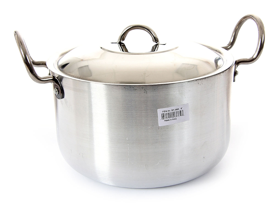 Aluminum Stock Pot with Stainless Steel Lid